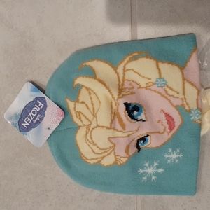 Disney Frozen Beanie with Braid, NWT